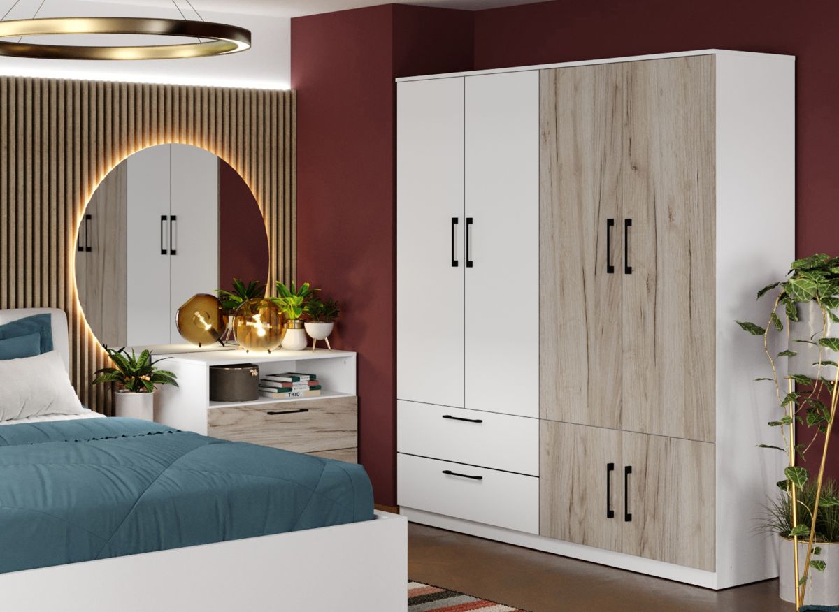 Dulap Relax Alb / Stejar k02 - C164/02 - imagine 2