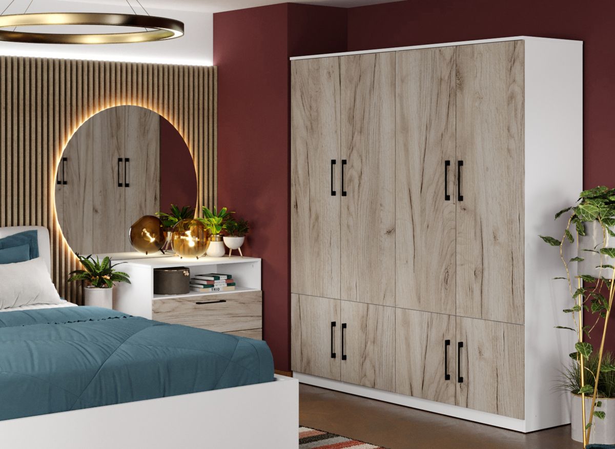 Dulap Relax Alb / Stejar k02 - C164/03 - imagine 2