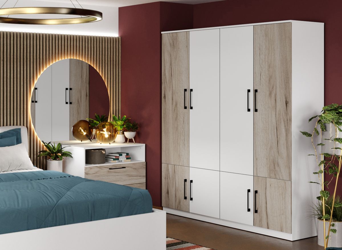 Dulap Relax Alb / Stejar k02 - C164/04 - imagine 2