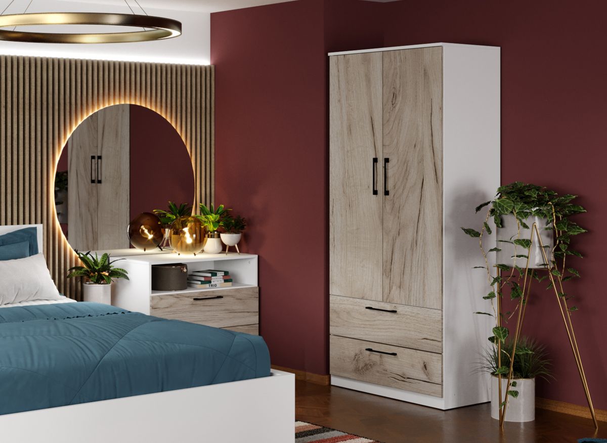 Dulap Relax Alb / Stejar k02 - C83/02 - imagine 2