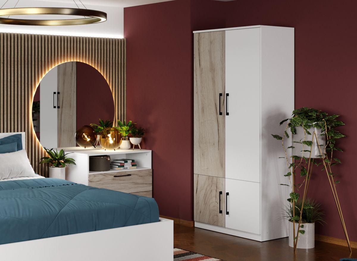Dulap Relax Alb / Stejar k02 - C83/03 - imagine 2