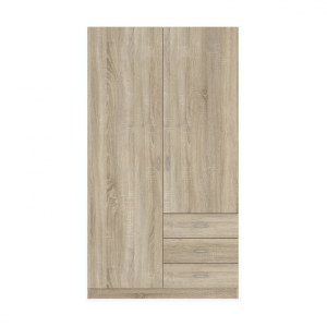 Dulap VARIA, 2 usi, 3 sertare, sonoma, 97x50x176 cm