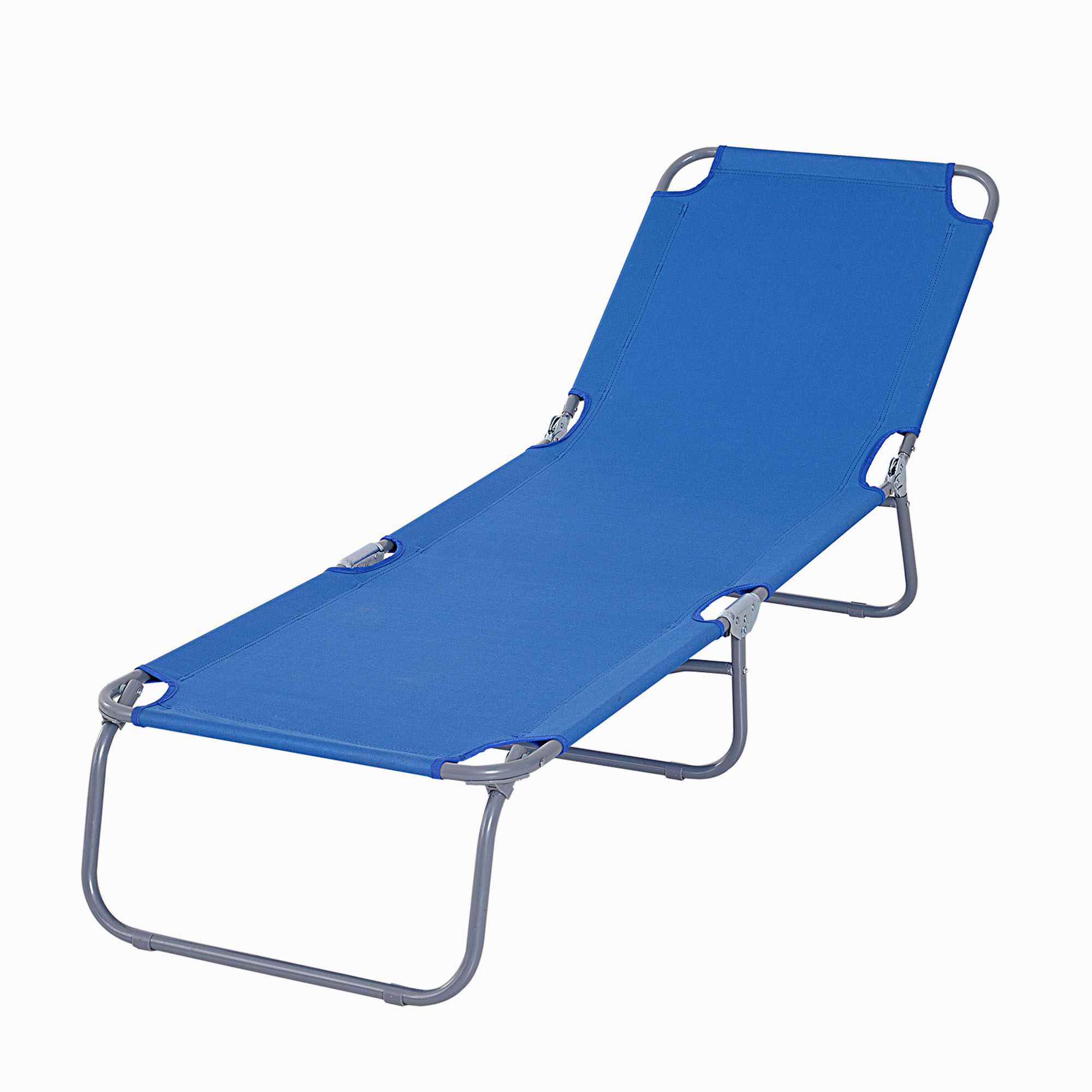 Sezlong pentru Gradina Pliabil Outsunny, Metal si Tesut Oxford | Aosom Romania