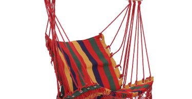 Outsunny Hamac Scaun Suspendat din Poliester Rezistent, Design Colorat, 100x60x100 cm | Aosom Romania