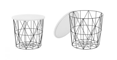 Masa cafea MARIFFA, alb, ,Œ 42 cm