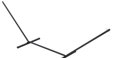 Outsunny Suport pentru Hamac, Capacitate Maximă 150Kg, Structură din Metal Rezistent, Negru, 360x92x115cm | Aosom Romania