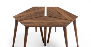 Set 3 masute auxiliare VENUS, nuc, 64x33x40 cm