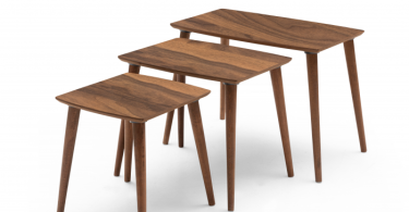 Set 3 masute auxiliare RUYA , maro inchis, 62 47 31x39x50 45 40 cm