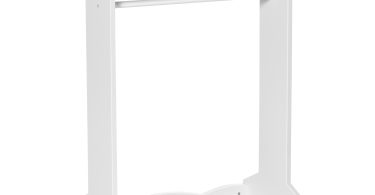 HOMCOM Suport Haine Copii cu Etajere și Agățători, Mobilier Dormitor Lemn, 63x37x103cm, Alb | Aosom Romania