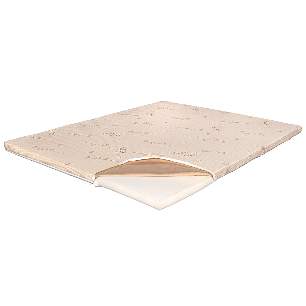 Topper Saltea Super Ortopedic, 6.5 cm, Bio Bumbac, 80 x 190 cm
