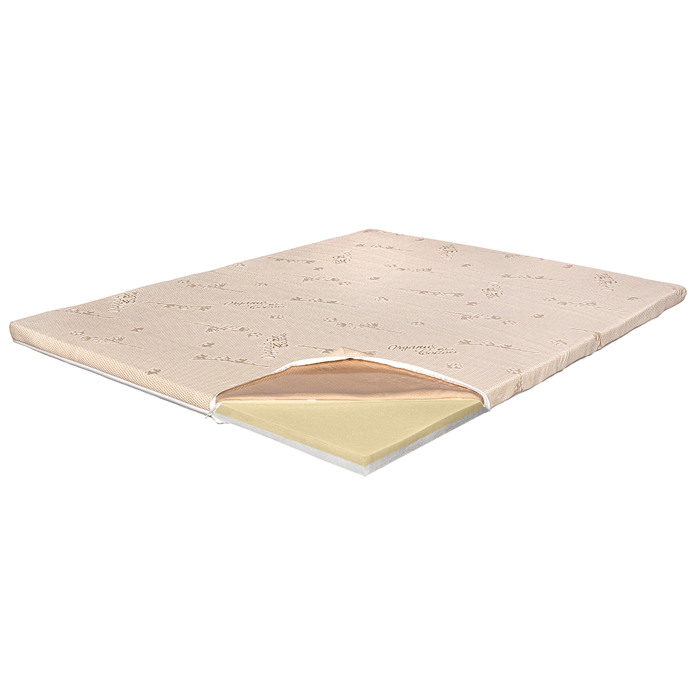 Topper Saltea Memory 3+3 Bio Bumbac, 100 x 190 cm