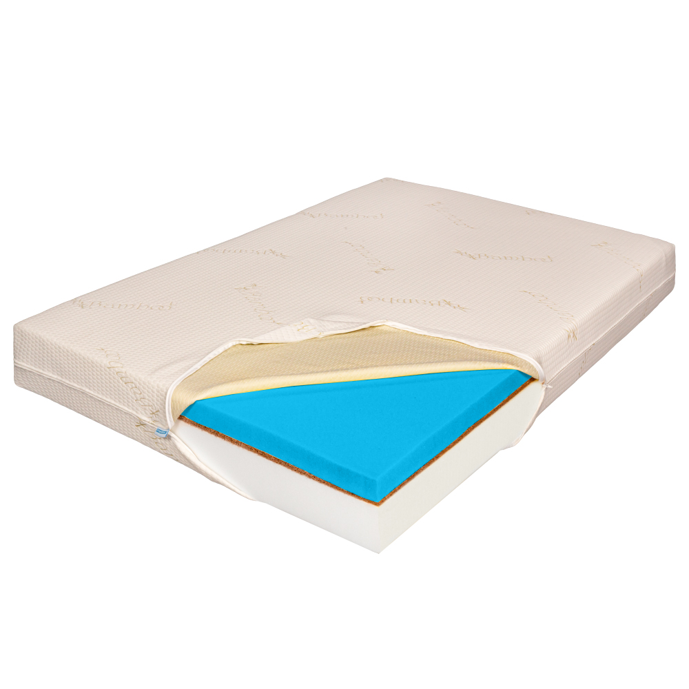 Saltea de Pat Ortopedica, Bio Cocos, Bio Bambus, 15+2+6 cm, 190x190