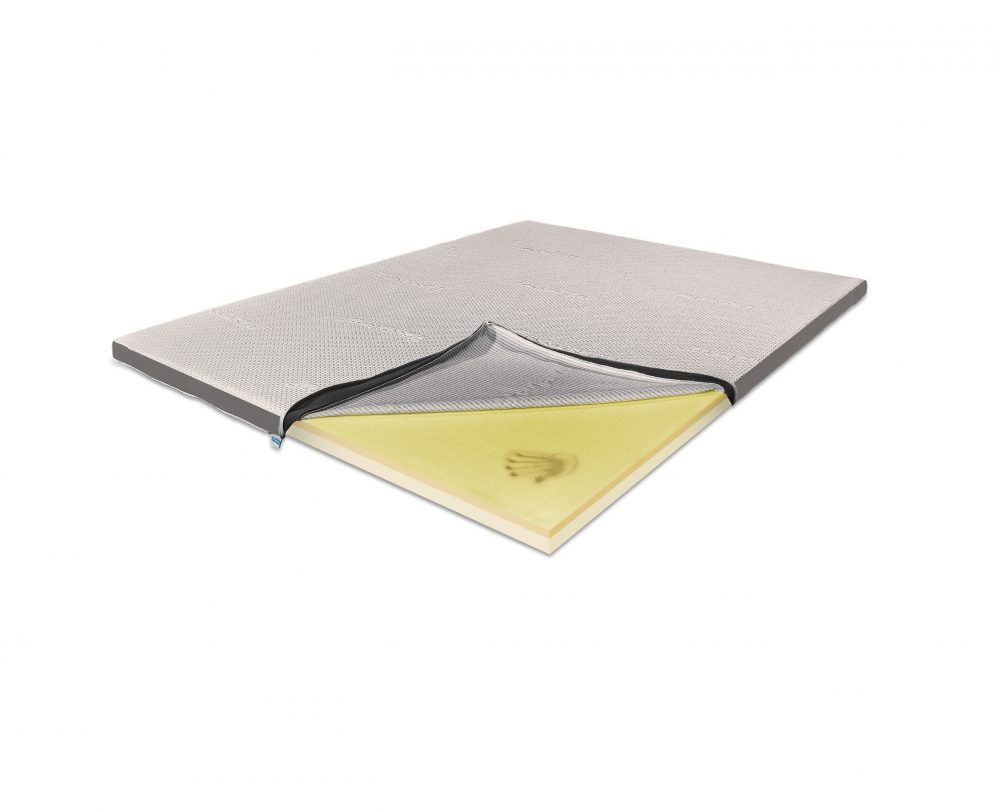 Topper Saltea Memory 4+2 Argentum, 150 x 190 cm