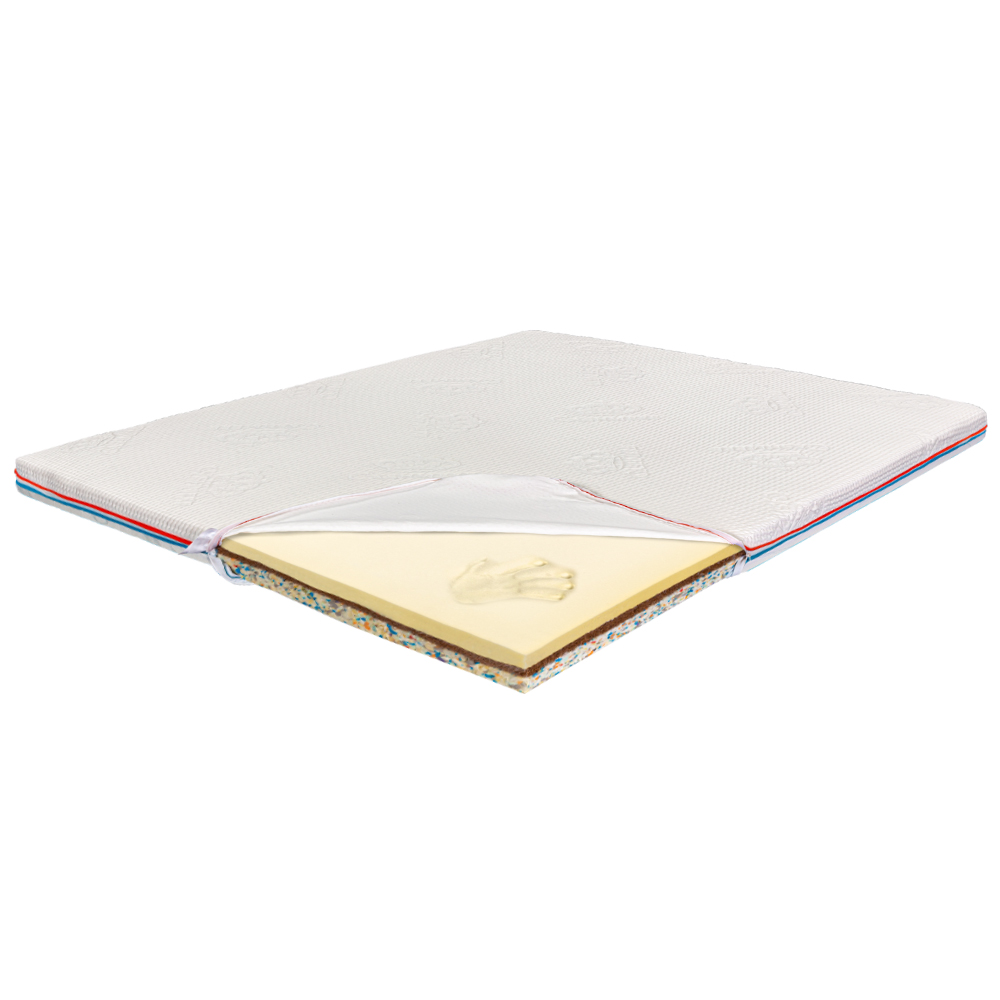 Topper Saltea Ortopedic 120x190- Cocos Memory, 3+2+3, Ecotrend