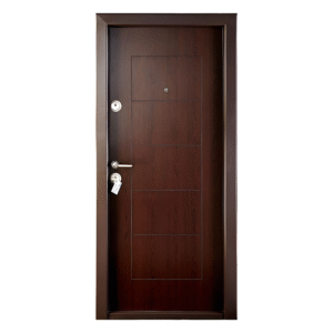 Usa metalica exterior Mega Door Ekoplus 9100 Wenge dreapta