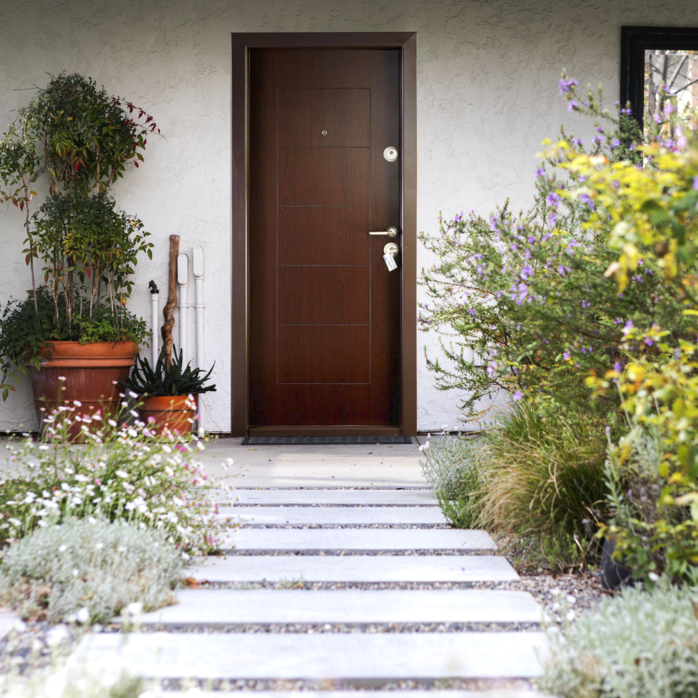 Usa metalica exterior Mega Door Ekoplus 9100 Wenge stanga - imagine 2