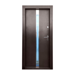 Usa metalica exterior Velista Supreme Brown-White 2050X960 mm stanga