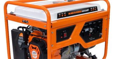 Generator curent electric Ruris r-power GE5500, 13 CP, 5500 W, 420 CC, 4 timpi, 2 prize, 220 V, AVR, pornire manuala, 25 l capacitate rezervor, benzina
